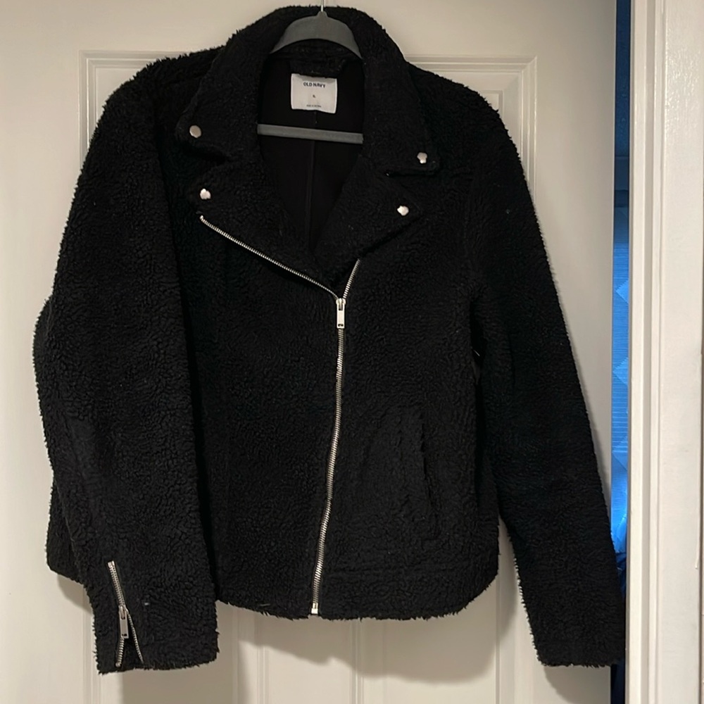 Old Navy Sherpa Moto Jacket